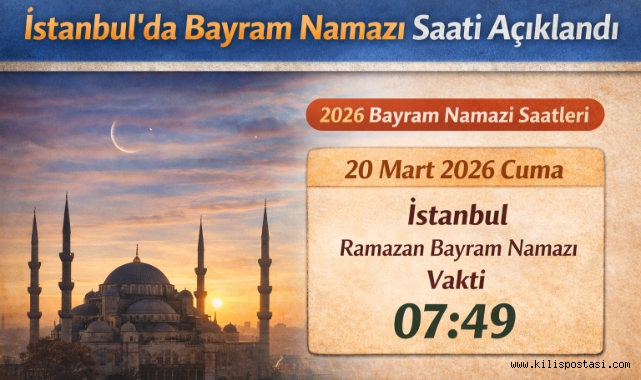 İstanbul’da Bayram Namazı Saati Açıklandı