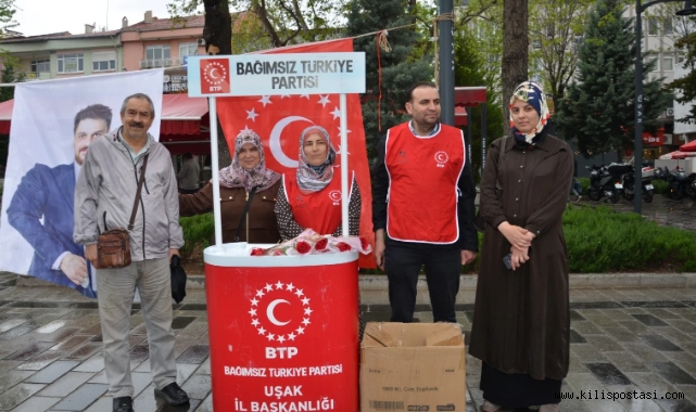 BTP Uşak İl Başkanlığı’ndan Anneler Günü’ne özel saha çalışması