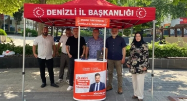 BTP Denizli İl Teşkilatı sahaya indi: Cumhuriyet Parkı'nda yoğun ilgi