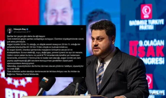 Hüseyin Baş: ‘Siyaset halkın gündeminden kopuk’