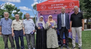 BTP Samsun'da sahaya indi: Bafra'da stant çalışması