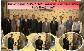 Vali Yardımcılarına Veda Yemeği