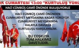 6 Aralık Kurtuluş Yürüyüşüne Davet