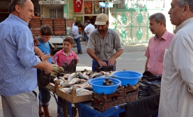 Kilis’te Suriyeliler Balık Tüketiyor