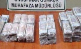 Öncüpınarda 3 Milyon Lira Yakalandı