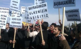 Suriye?ye Çalışan Taksiciler Eylem Yaptı