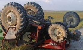 Traktör Devrildi, 1 Kişi Öldü