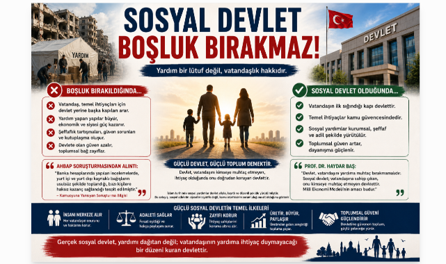 Sosyal Devlet Boşluk Bırakmaz