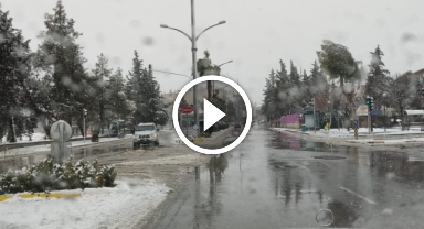 Kilis'e Yılın İlk Karı Yağdı